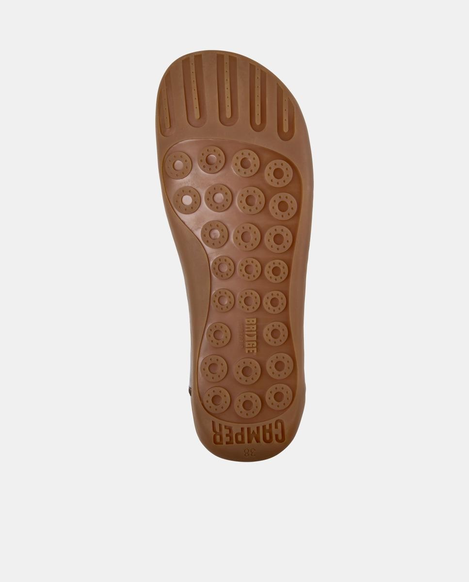 Zapatillas de mujer peu cami de piel - Camper - Marrón Marrón-5