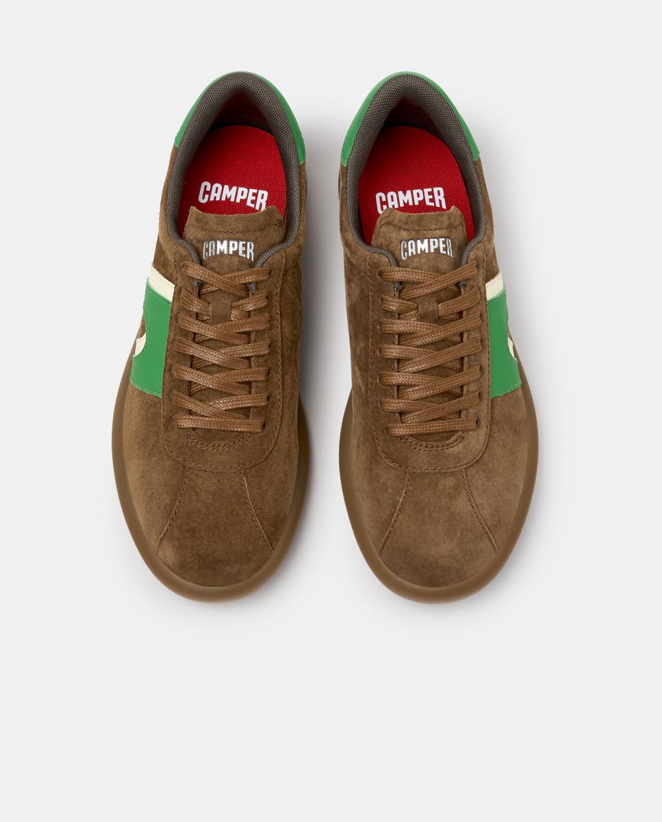 Imagen 3 de Zapatillas de mujer pelotas soller de piel - Camper - Marrón Marrón