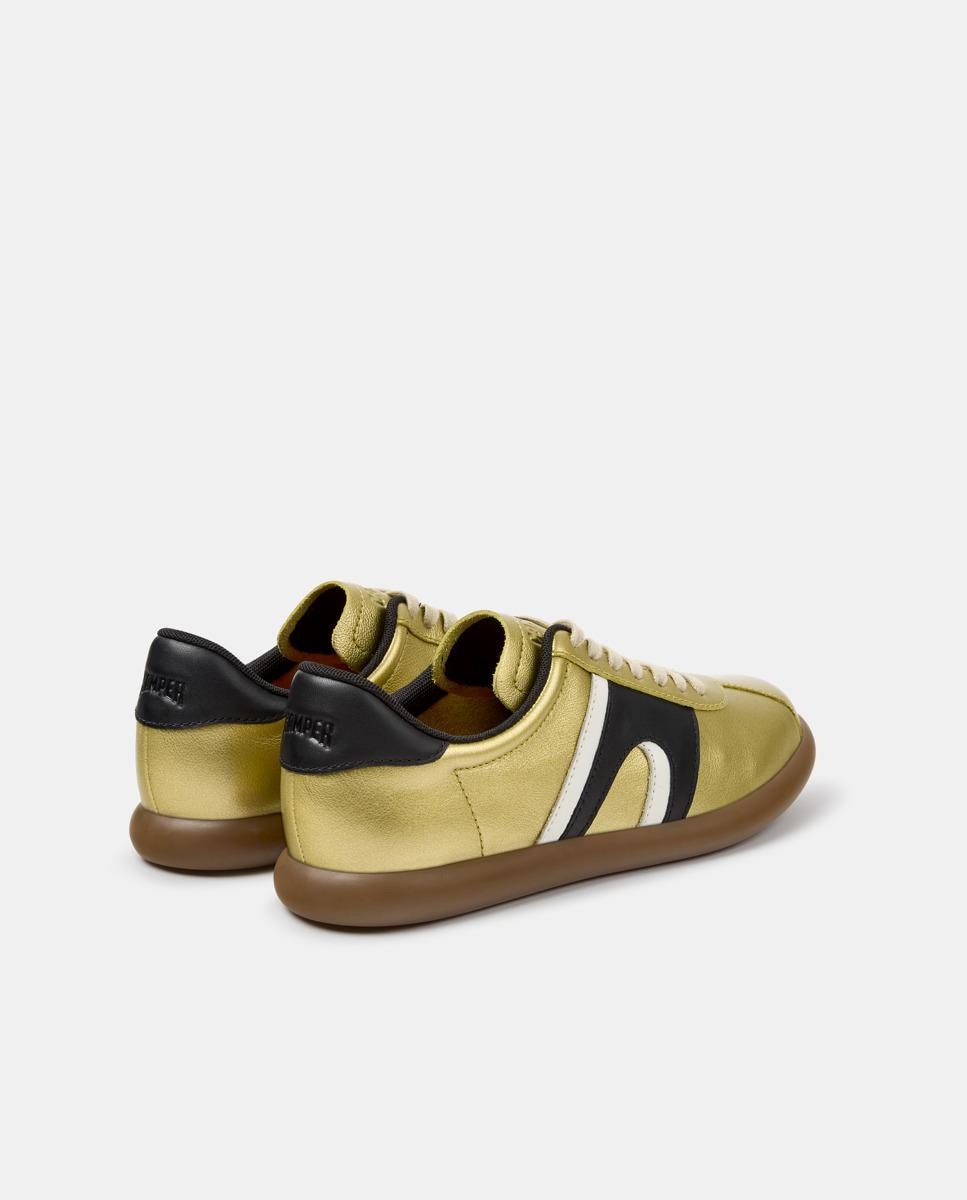 Zapatillas de mujer pelotas soller de piel - Camper - Amarillo Amarillo-2