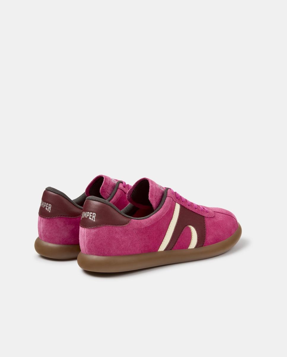 Zapatillas de mujer pelotas soller de piel - Camper - Rosa Rosa-2