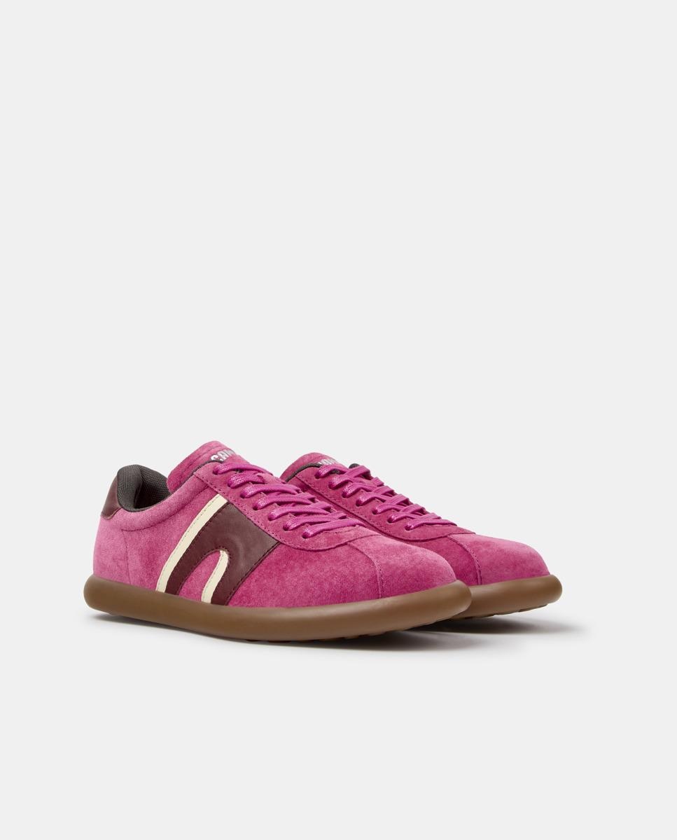 Zapatillas de mujer pelotas soller de piel - Camper - Rosa Rosa-5