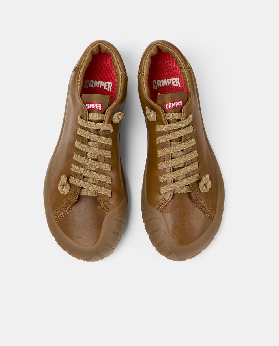 Zapatillas básicas de mujer de piel peu path+ - Camper - Camel Camel-2