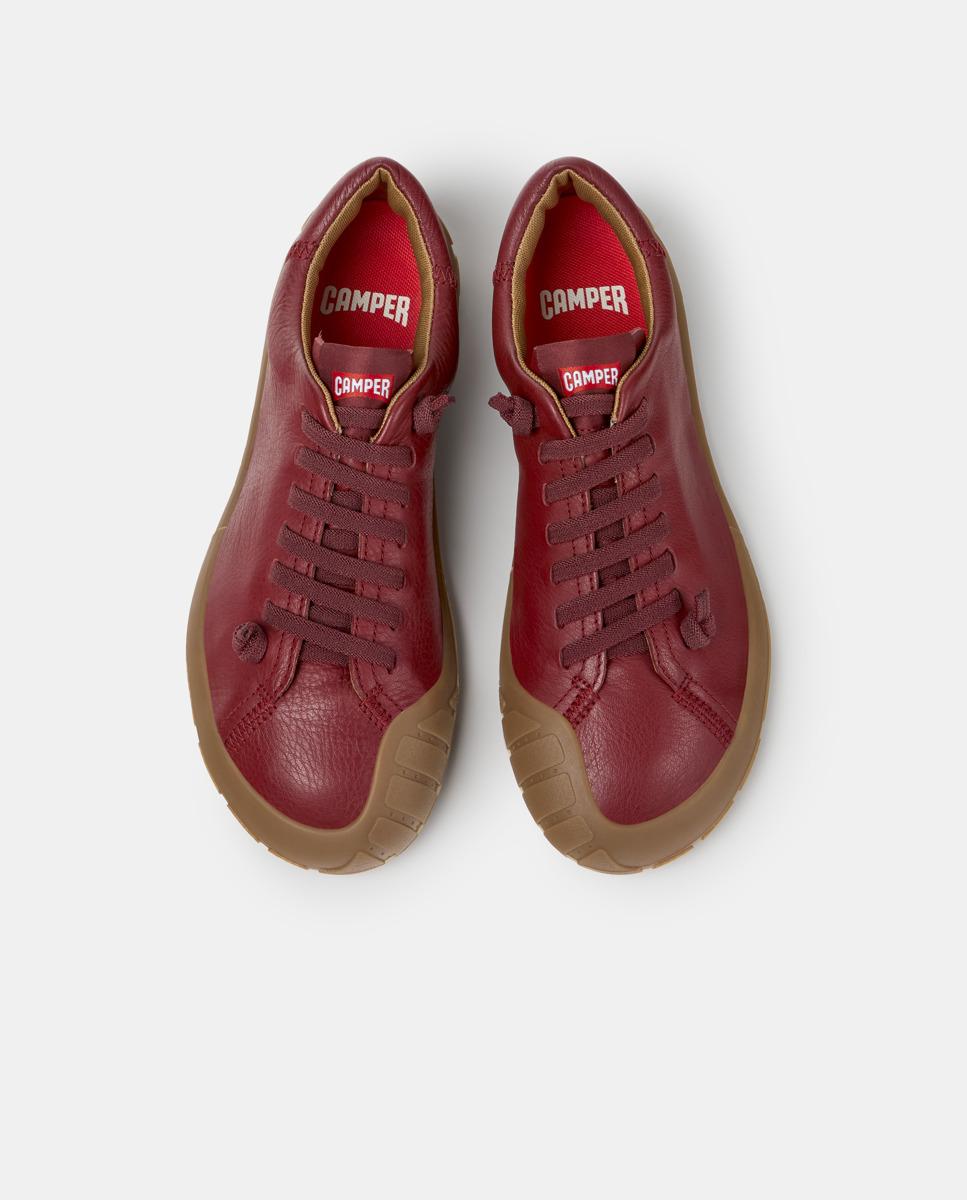 Zapatillas básicas de mujer de piel peu path+ - Camper - Burdeos Burdeos-3