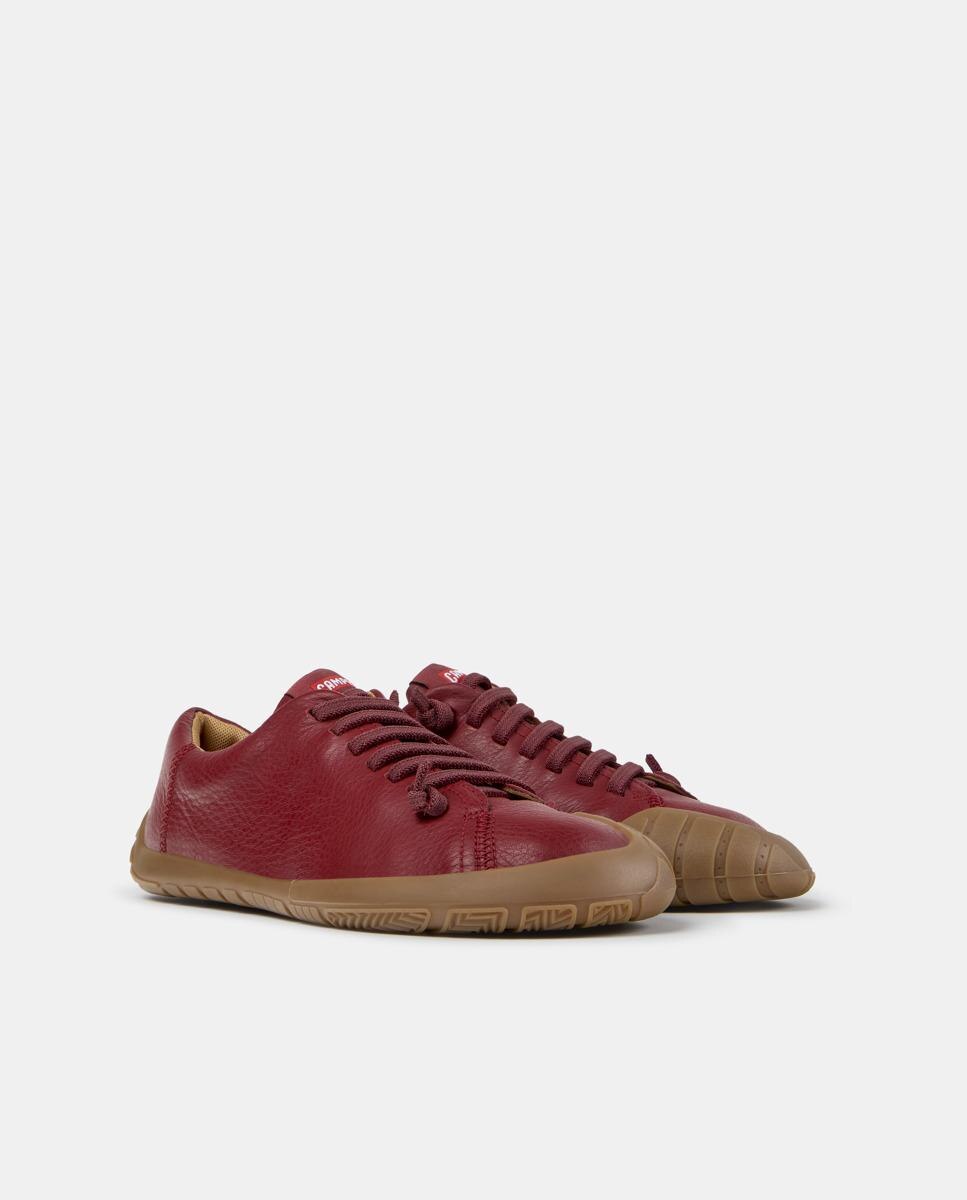Zapatillas básicas de mujer de piel peu path+ - Camper - Burdeos Burdeos-5