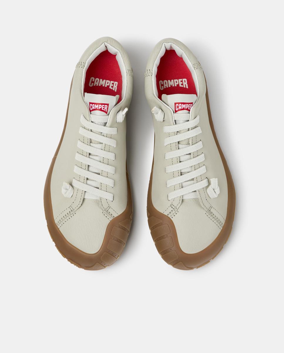 Zapatillas básicas de mujer de piel peu path+ - Camper - Beige Beige-3