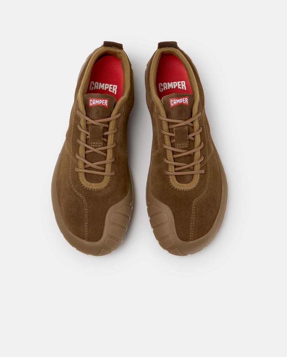 Zapatillas de mujer peu path+ de piel - Camper - Marrón Marrón-3