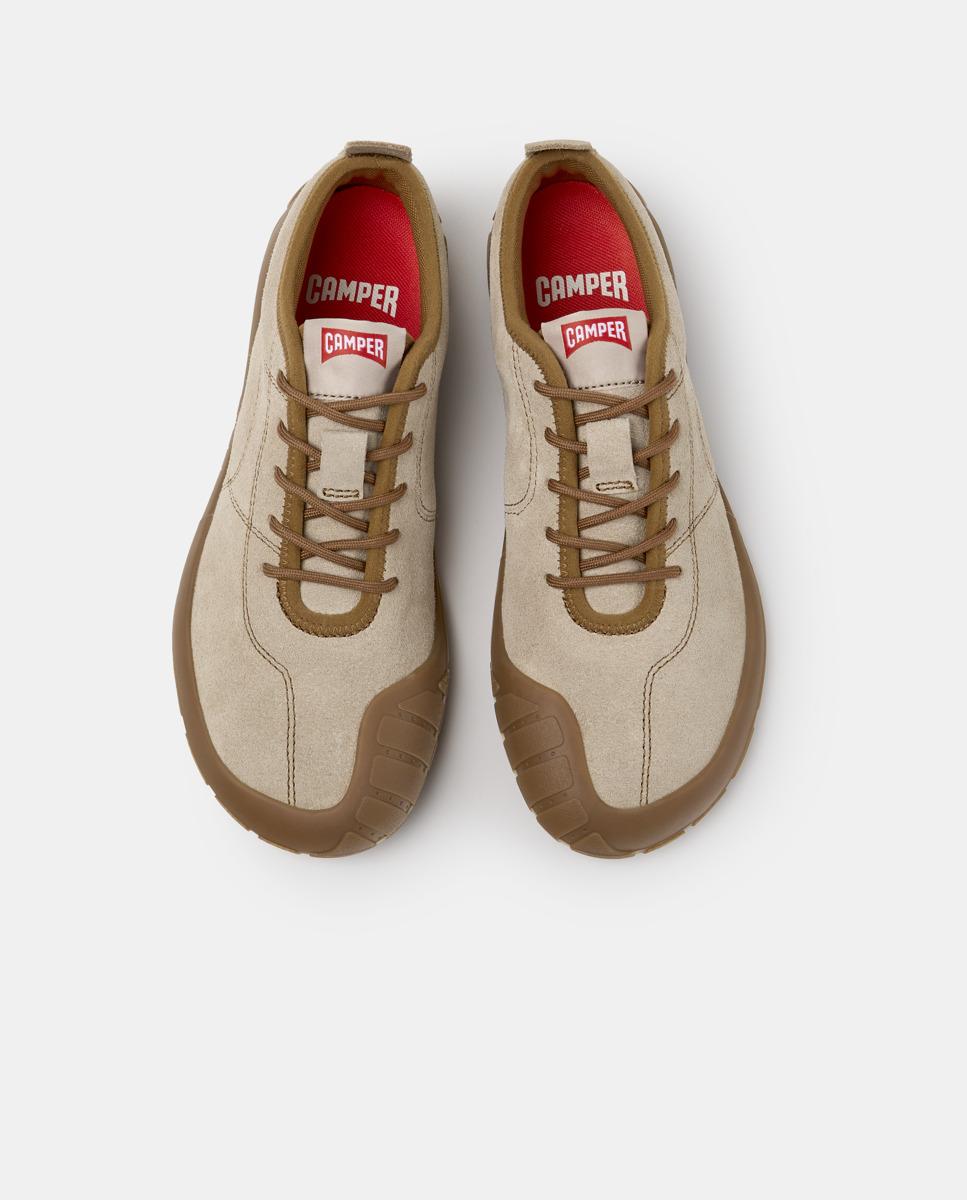 Zapatillas de mujer peu path+ de piel - Camper - Beige Beige-3