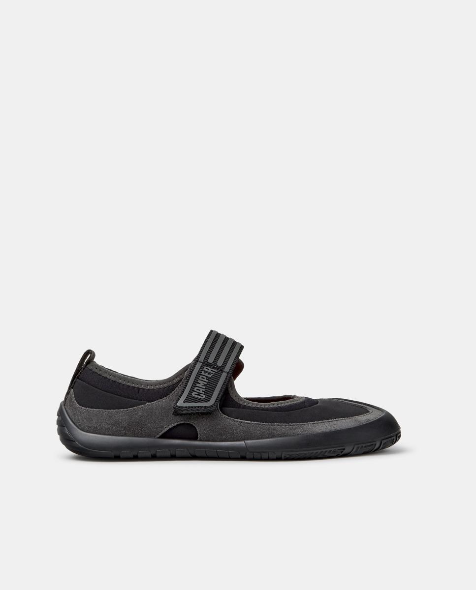 Merceditas planas de mujer peu path+ de piel - Camper - Negro Negro-1