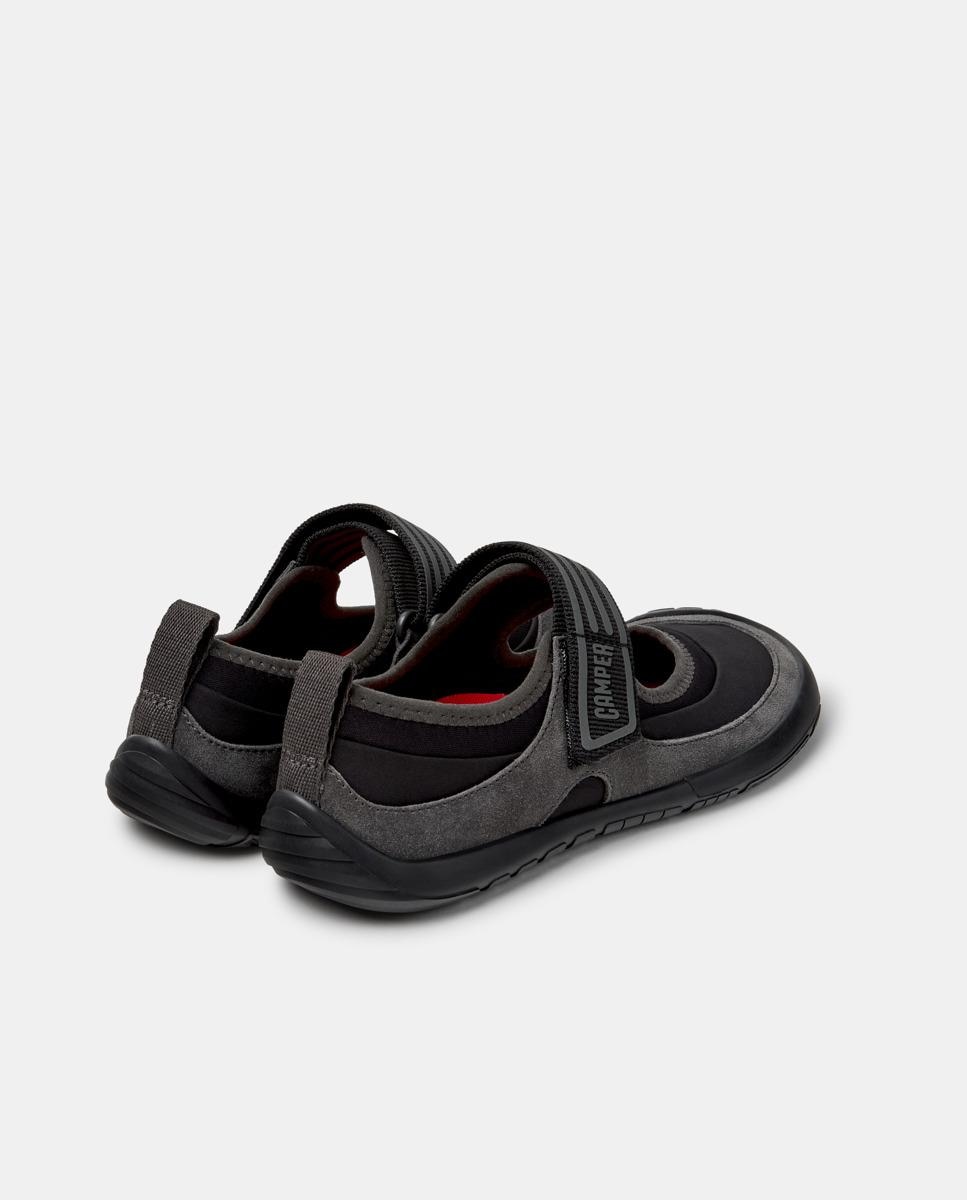 Merceditas planas de mujer peu path+ de piel - Camper - Negro Negro-2