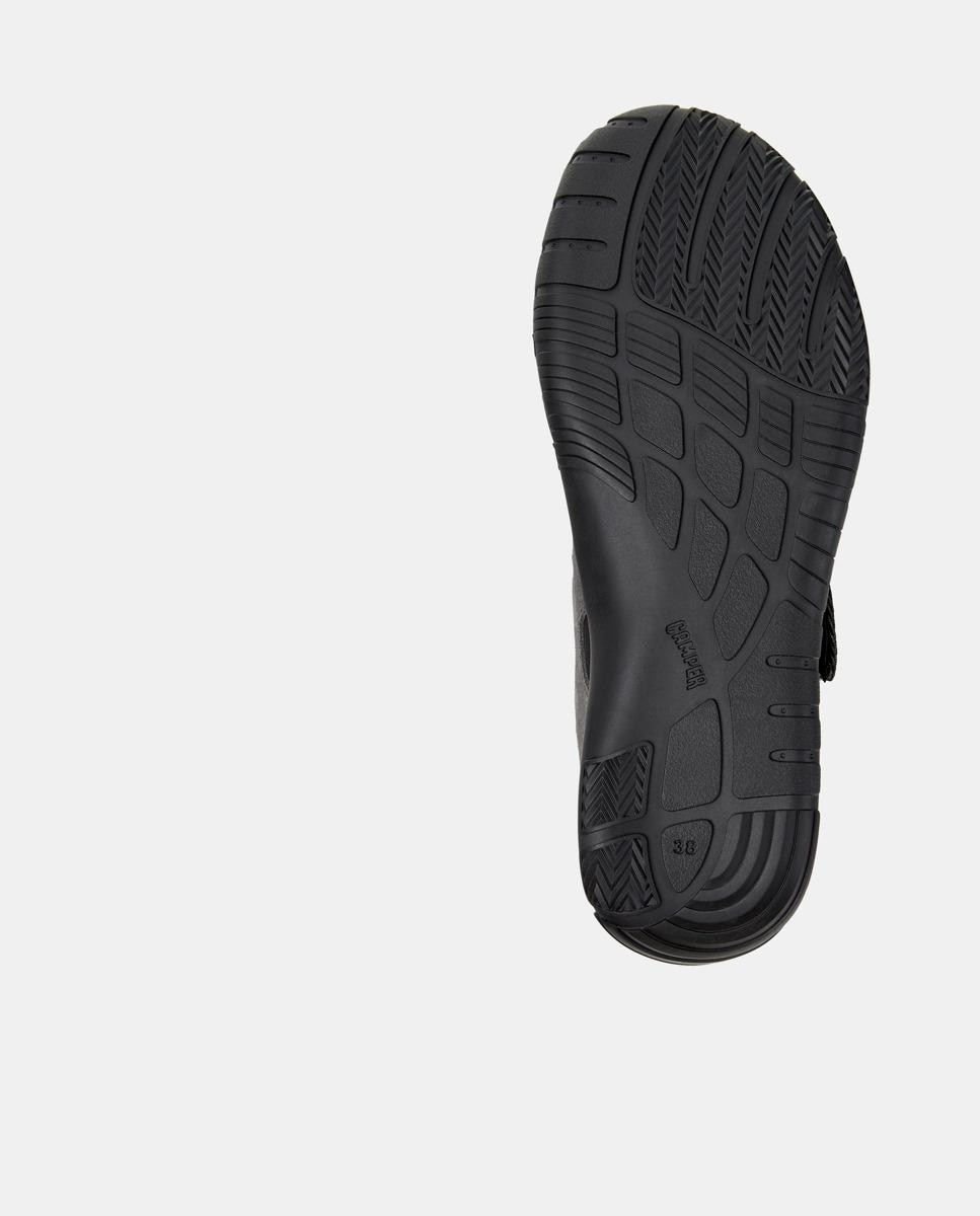 Merceditas planas de mujer peu path+ de piel - Camper - Negro Negro-4