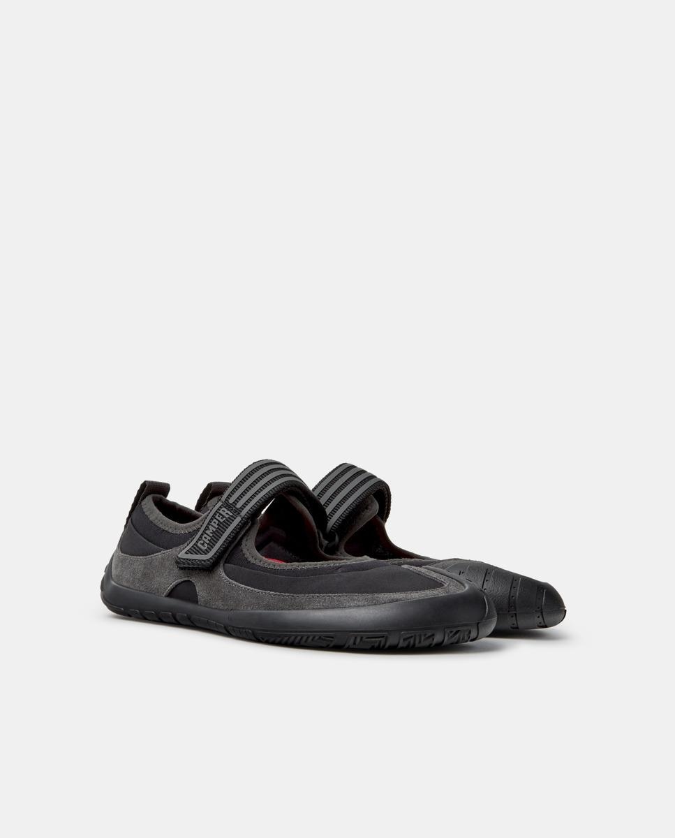 Merceditas planas de mujer peu path+ de piel - Camper - Negro Negro-5