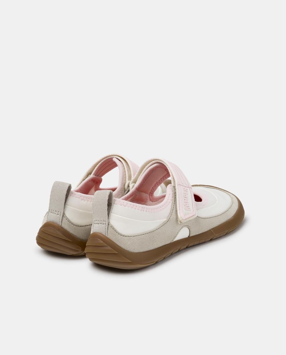 Merceditas planas de mujer peu path+ de piel - Camper - Blanco Blanco-2