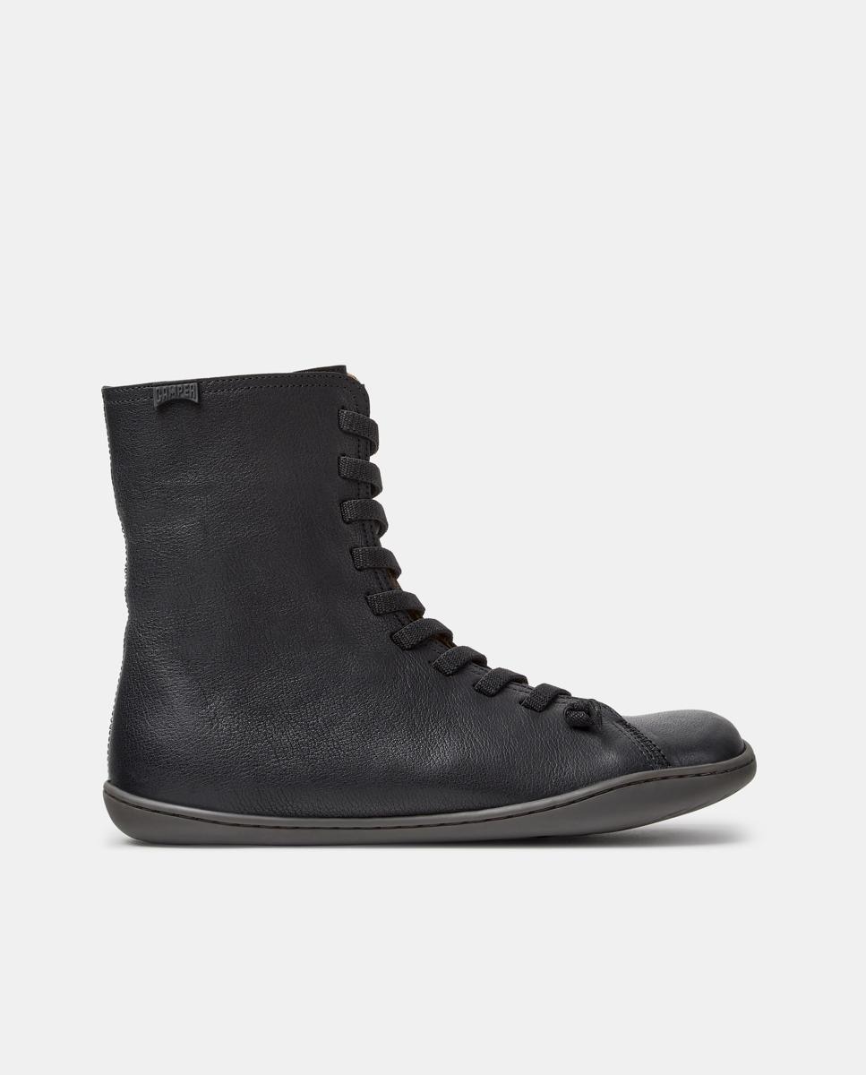 Imagen 1 de Botines de cordones de mujer de piel peu cami - Camper - Negro Negro