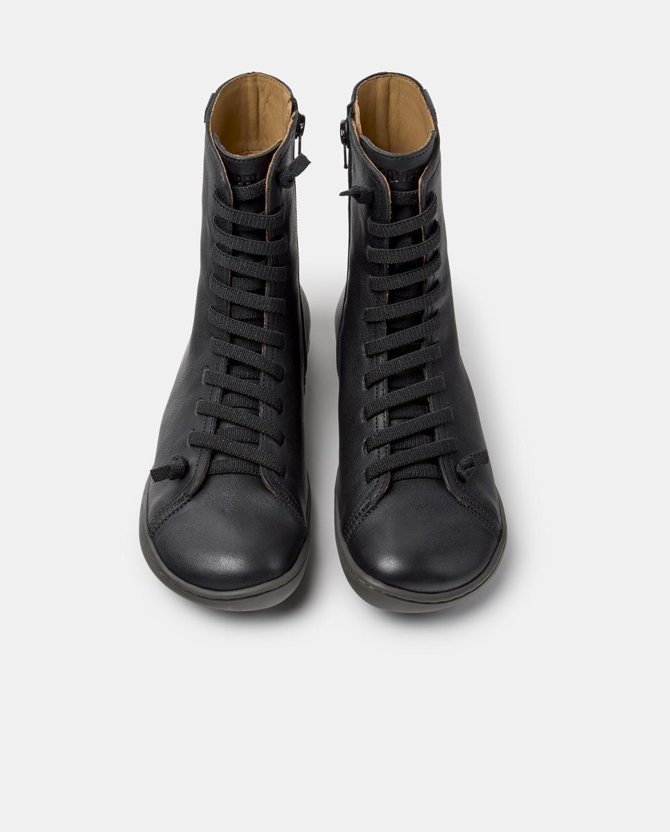 Imagen 2 de Botines de cordones de mujer de piel peu cami - Camper - Negro Negro