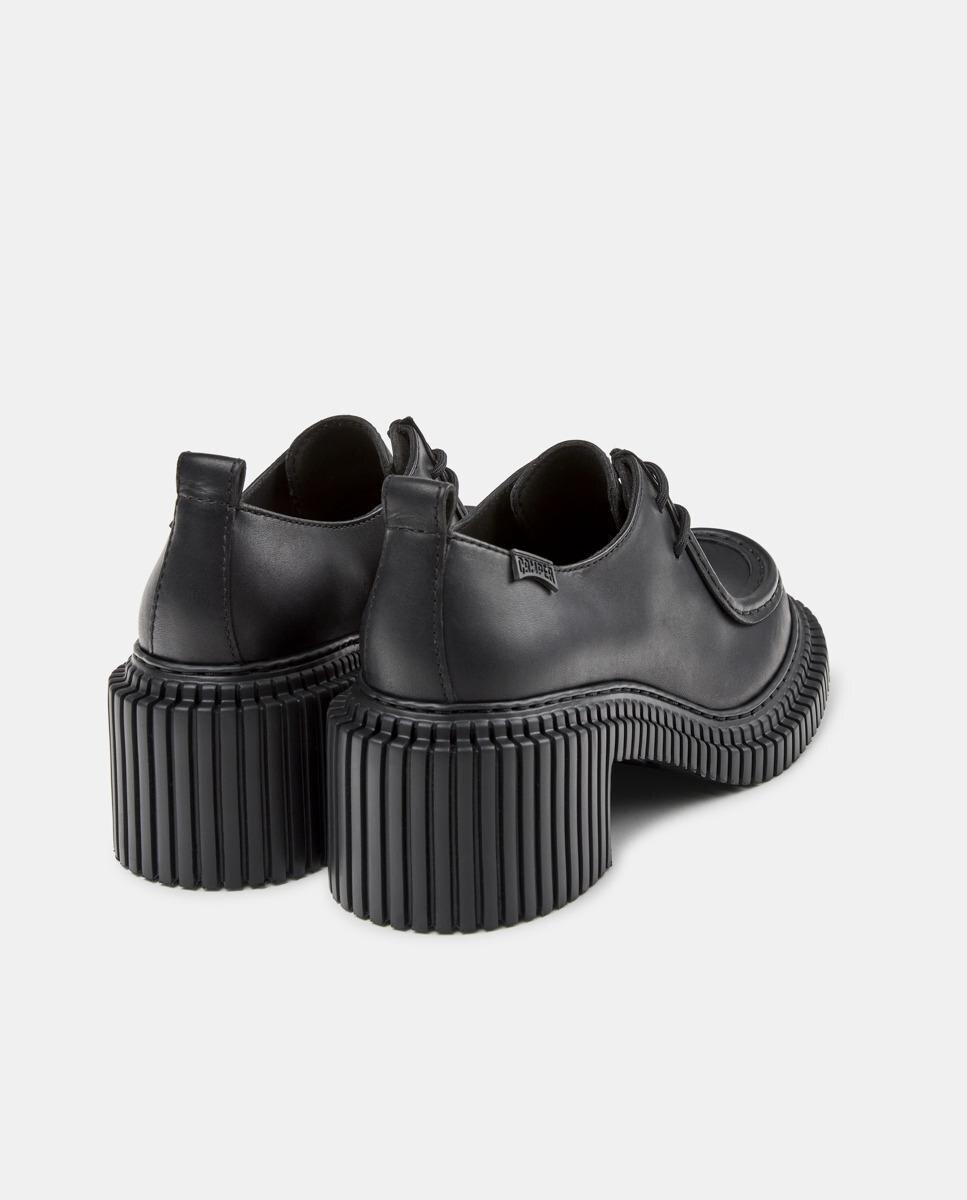Mocasines de tacón con cordones de mujer pix london - Camper - Negro Negro-2