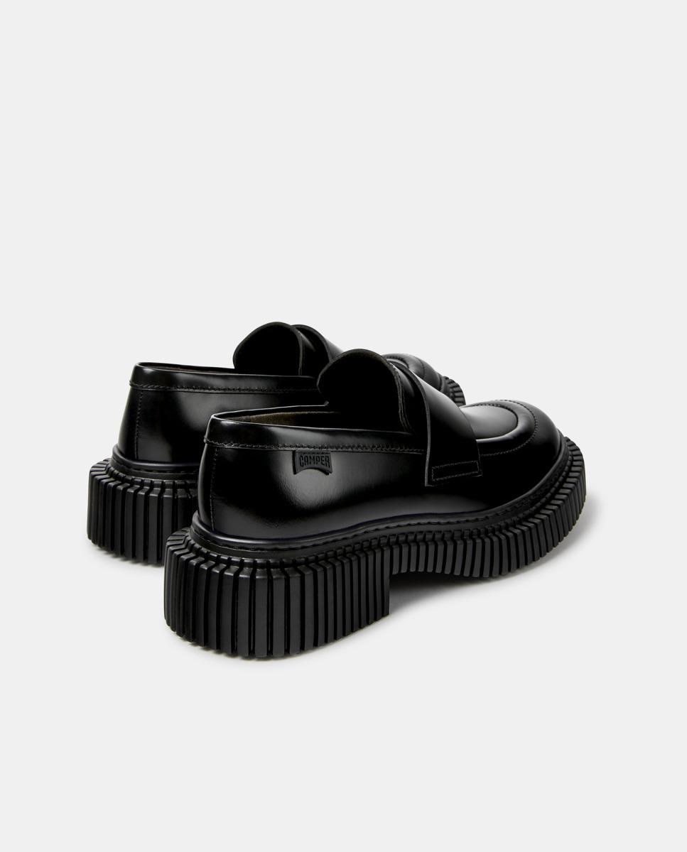 Mocasines de piel de mujer pix berlin - Camper - Negro Negro-4