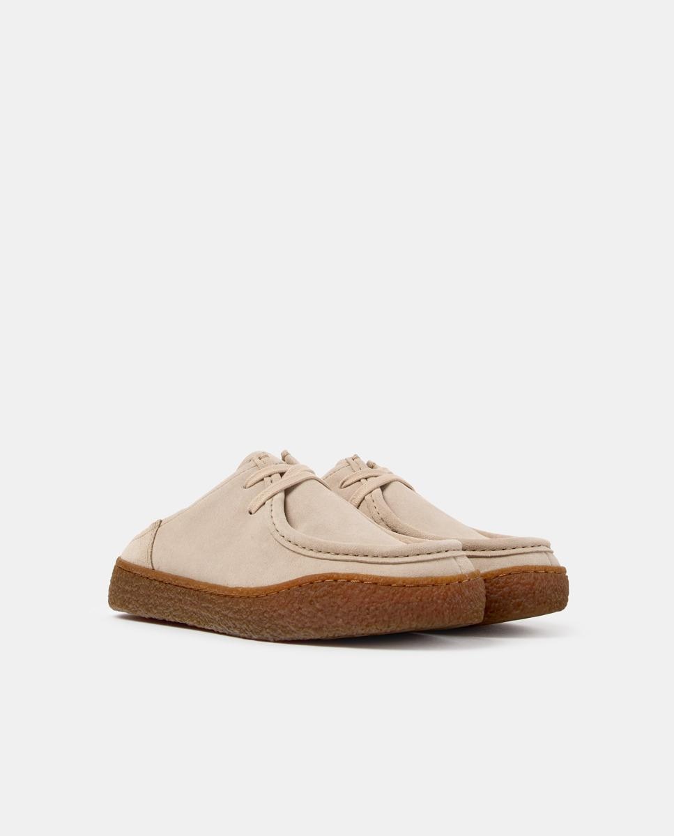 Mules de piel de mujer peu terreno - Camper - Beige Beige-3