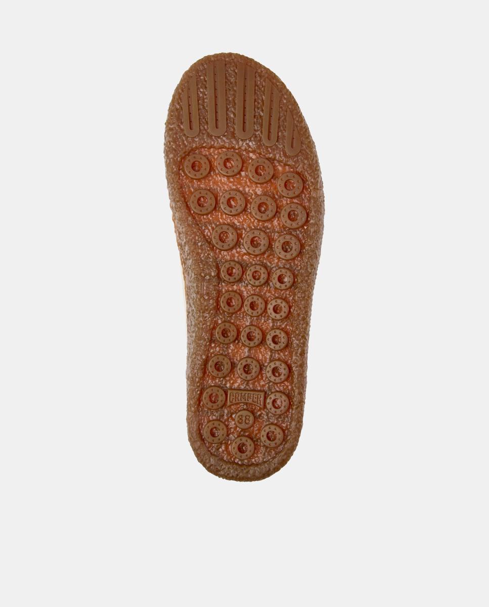 Mules de piel de mujer peu terreno - Camper - Beige Beige-5