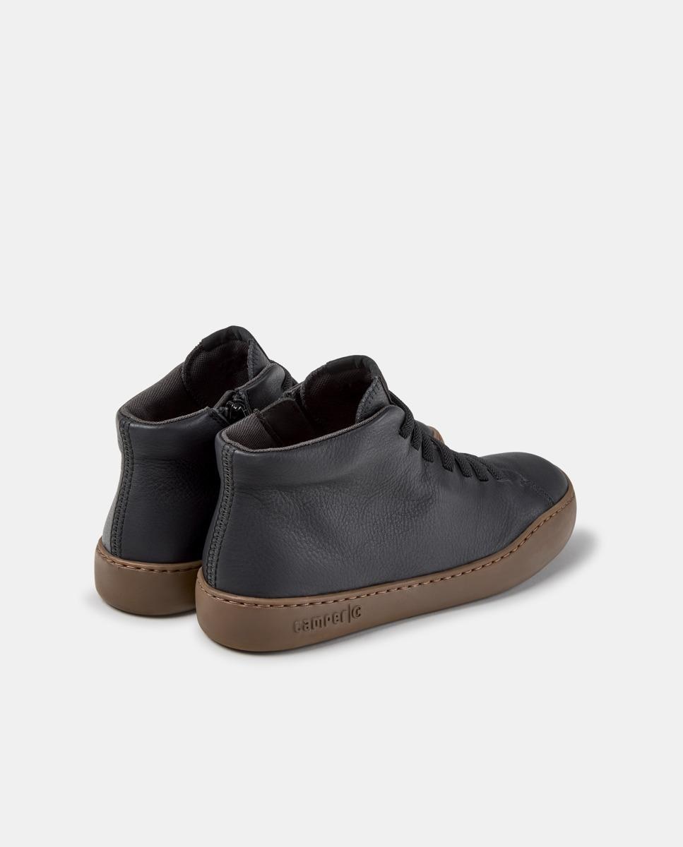 Zapatillas altas de piel de mujer peu touring - Camper - Negro Negro-4
