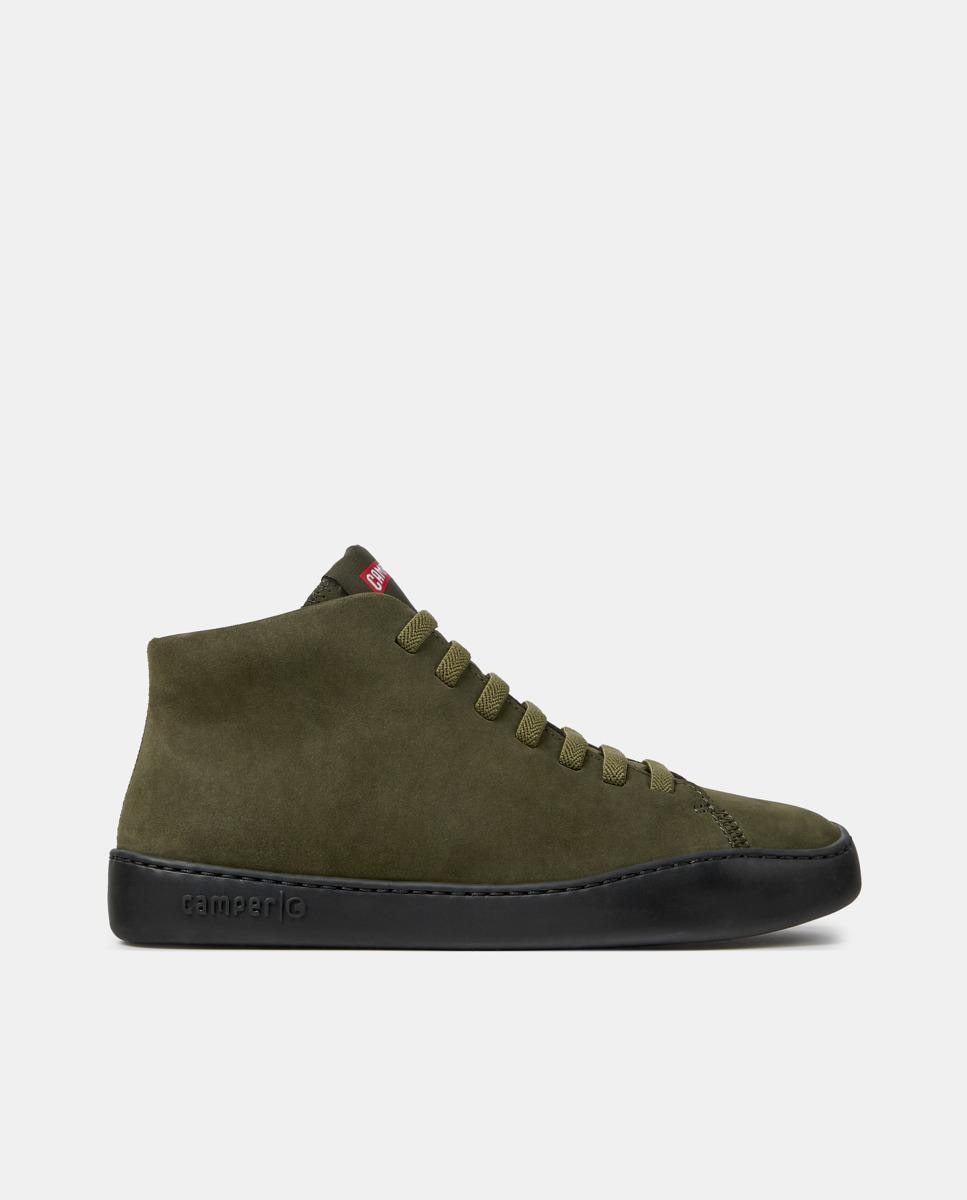Zapatillas altas de piel de mujer peu touring - Camper - Verde Verde-1