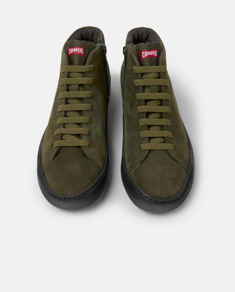 Zapatillas altas de piel de mujer peu touring - Camper - Verde Verde-2