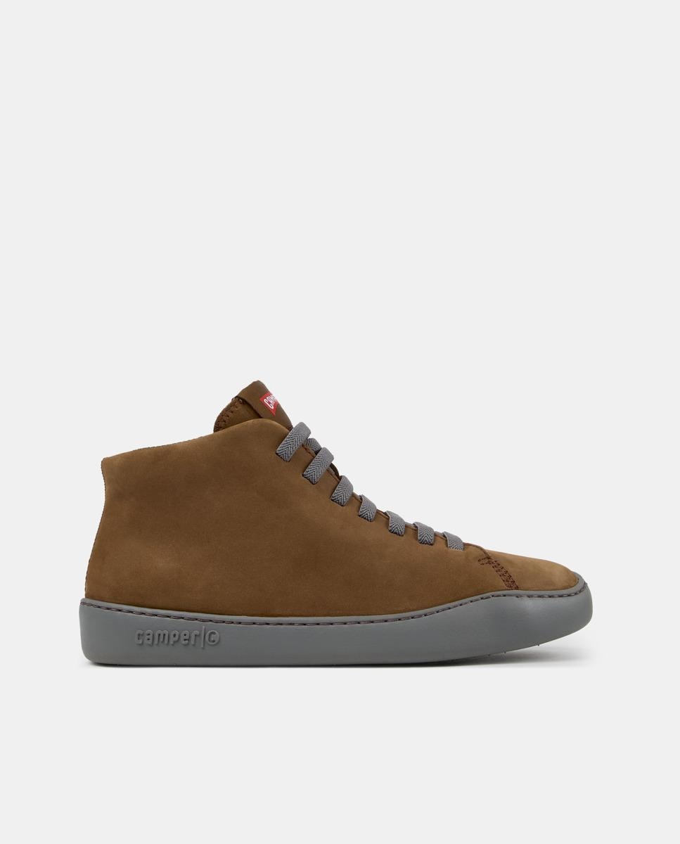 Zapatillas altas de piel de mujer peu touring - Camper - Marrón Marrón-1