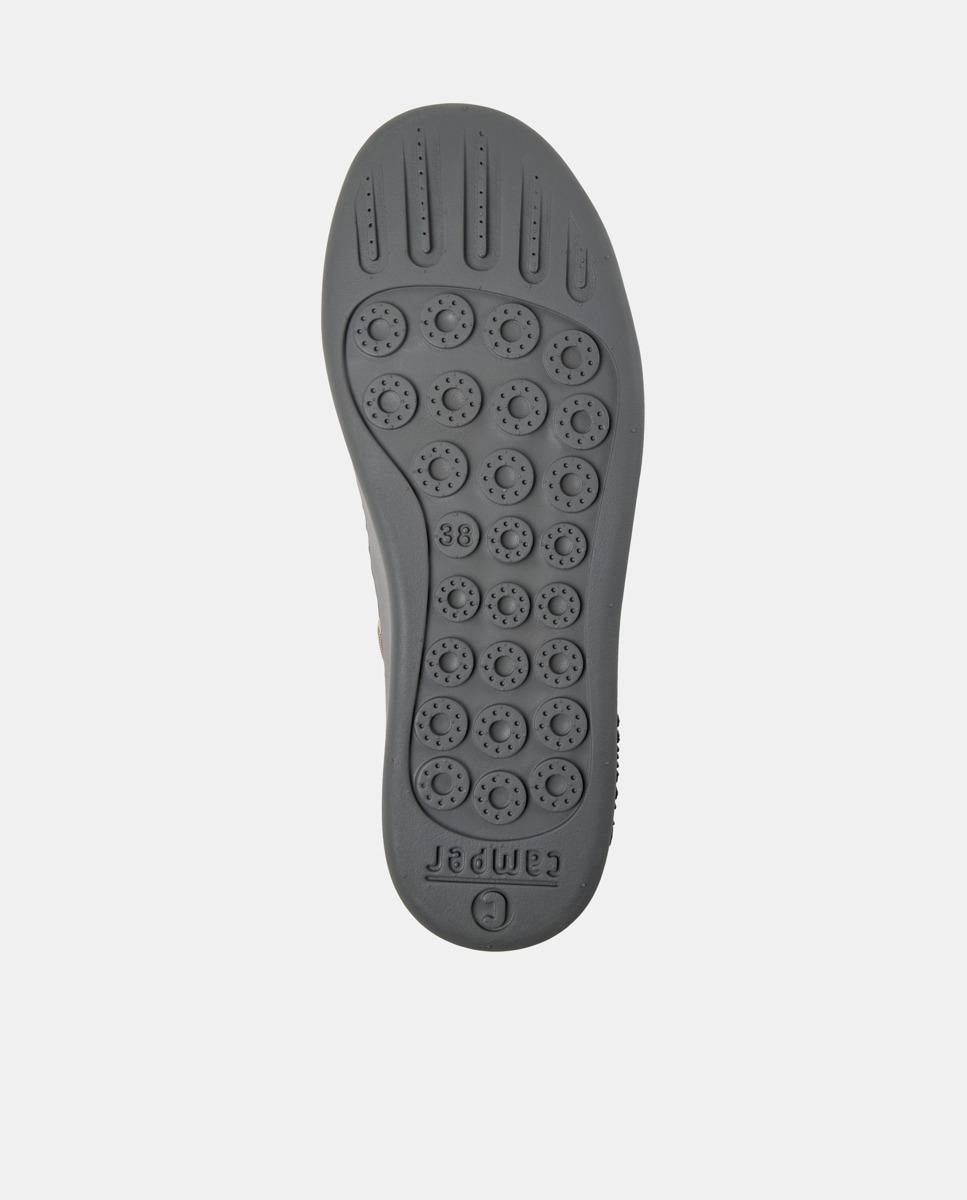 Zapatillas altas de piel de mujer peu touring - Camper - Marrón Marrón-5