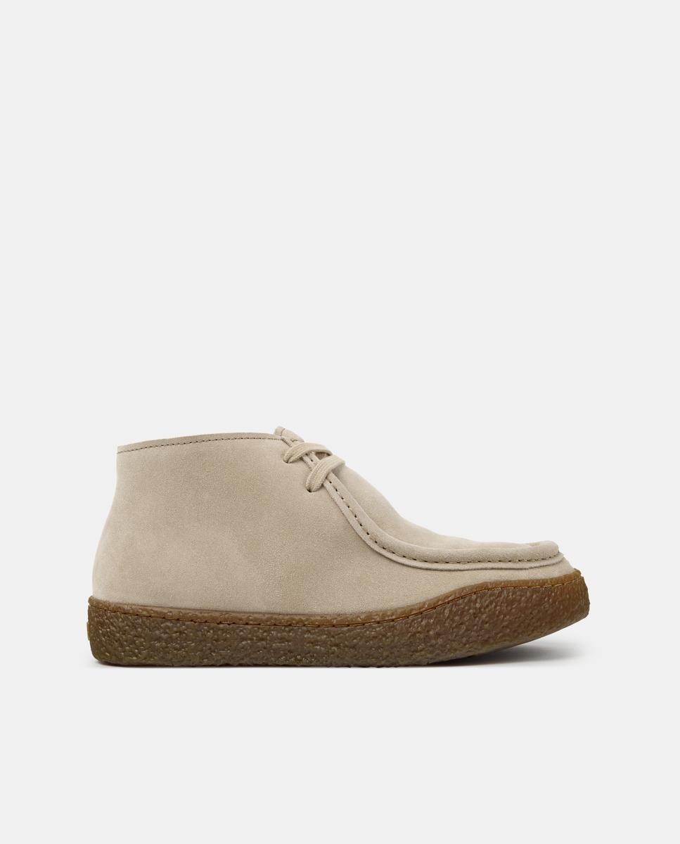 Botines de mujer de piel peu terreno - Camper - Beige Beige-1