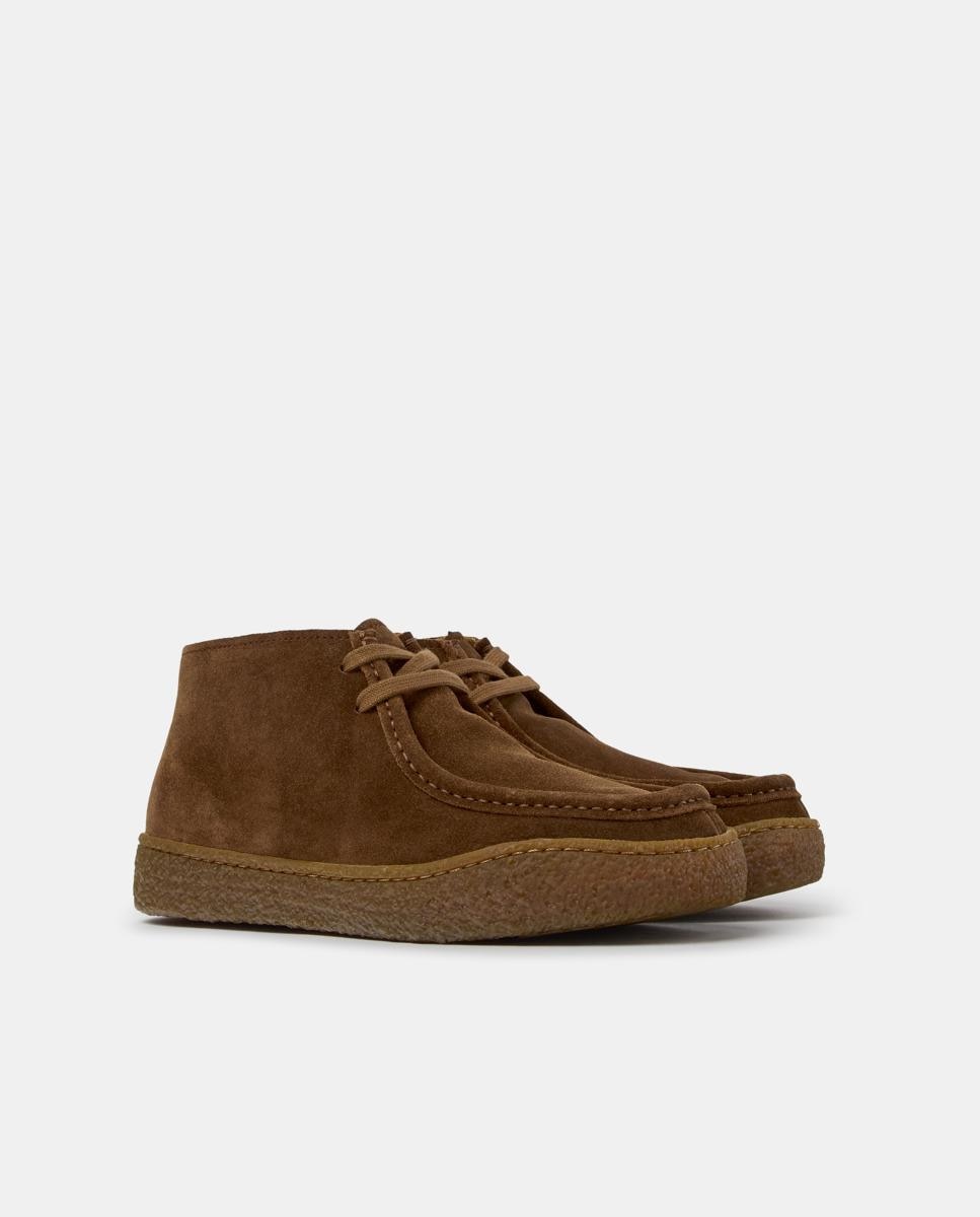 Botines de mujer de piel peu terreno - Camper - Marrón Marrón-3