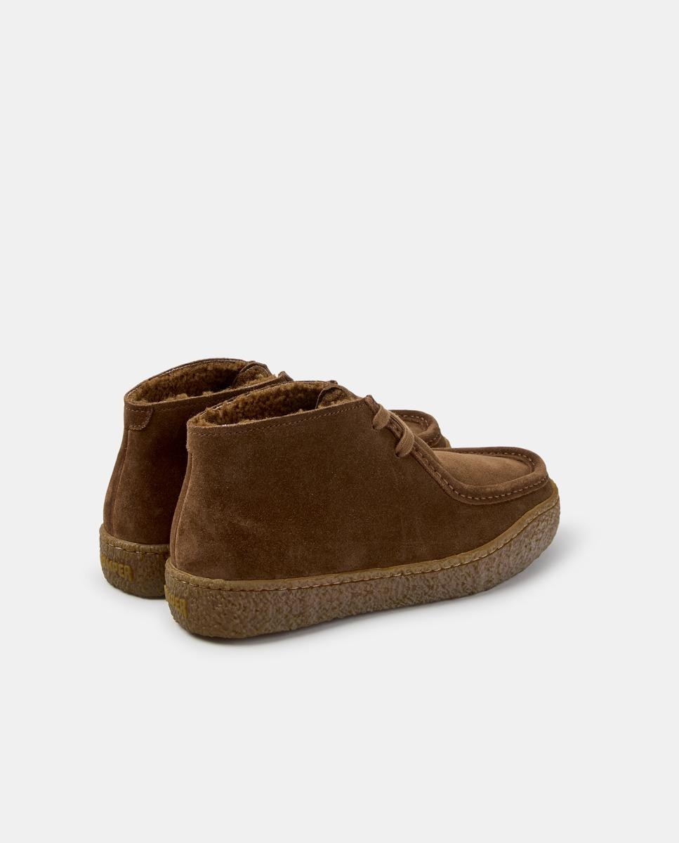 Botines de mujer de piel peu terreno - Camper - Marrón Marrón-4