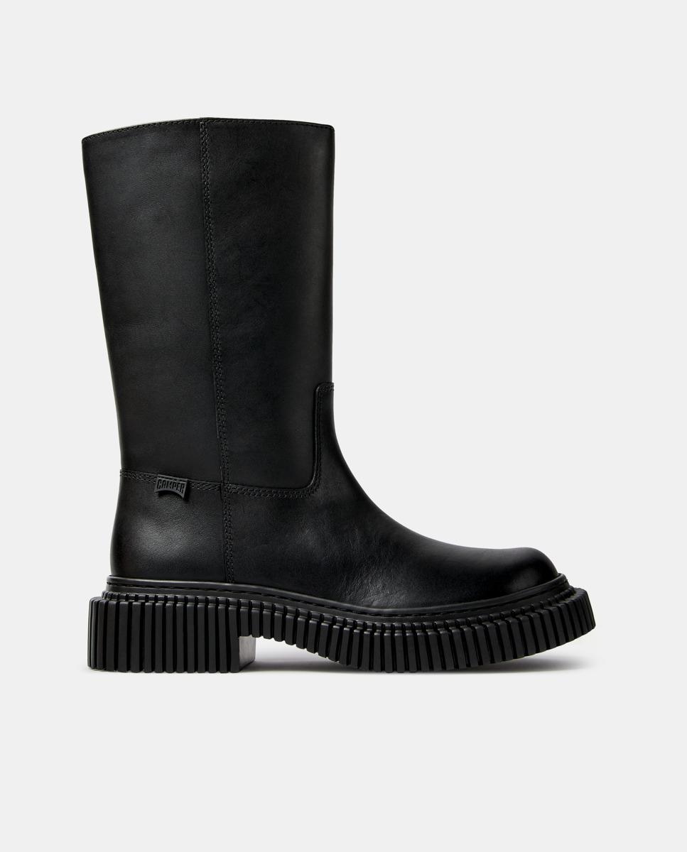 Botas altas de mujer de piel pix berlin - Camper - Negro Negro-1