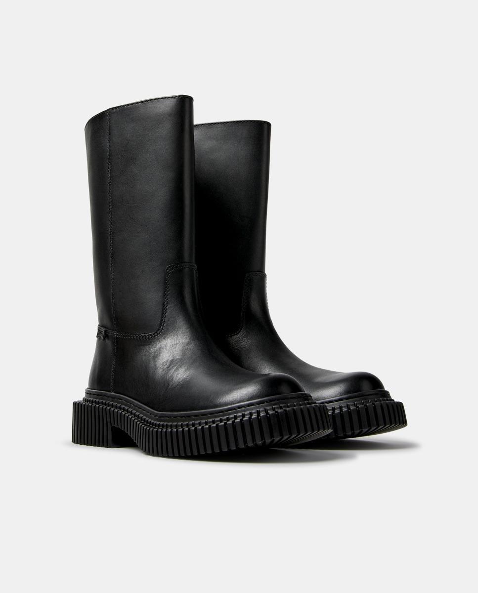 Botas altas de mujer de piel pix berlin - Camper - Negro Negro-3