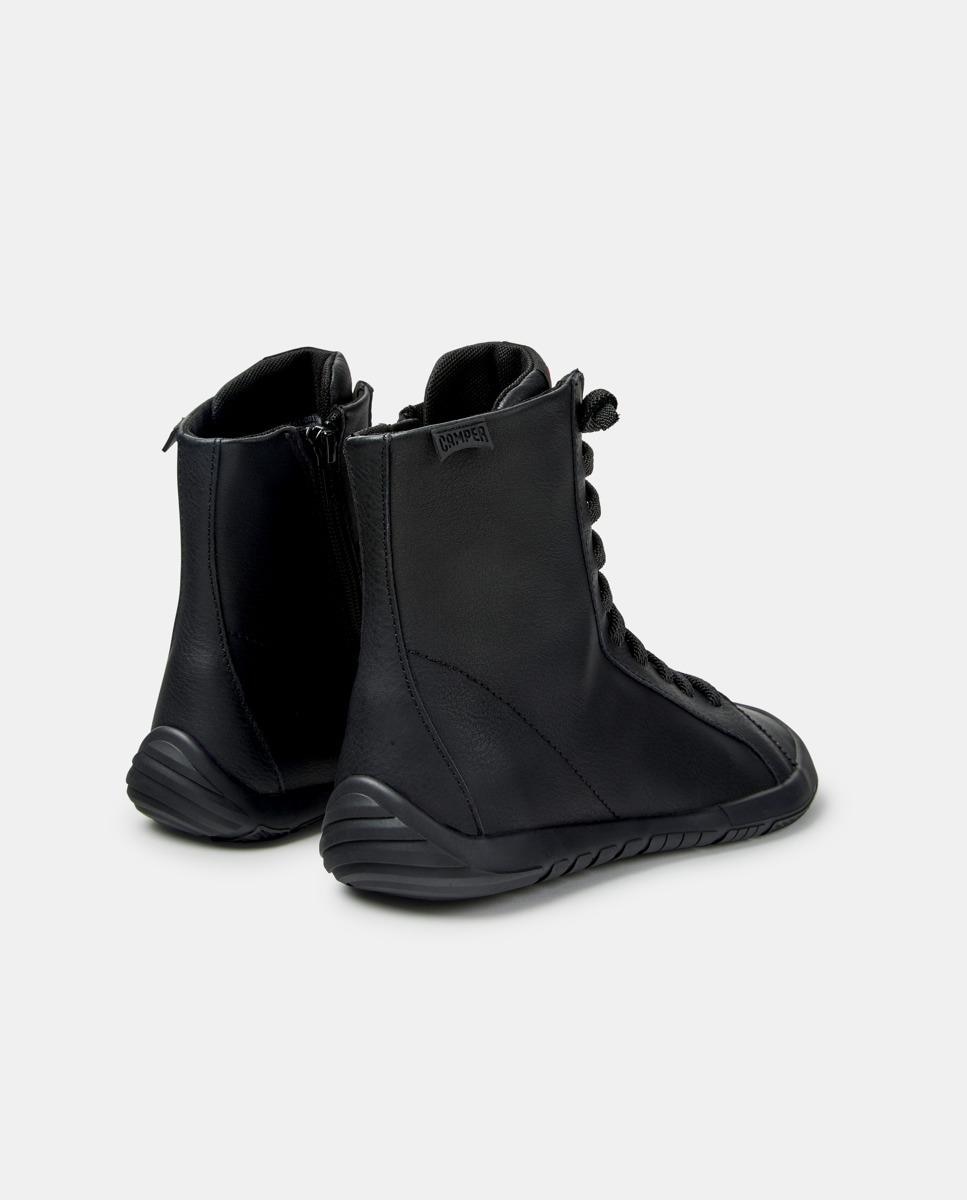 Botines de cordones de mujer de piel peu path+ - Camper - Negro Negro-2