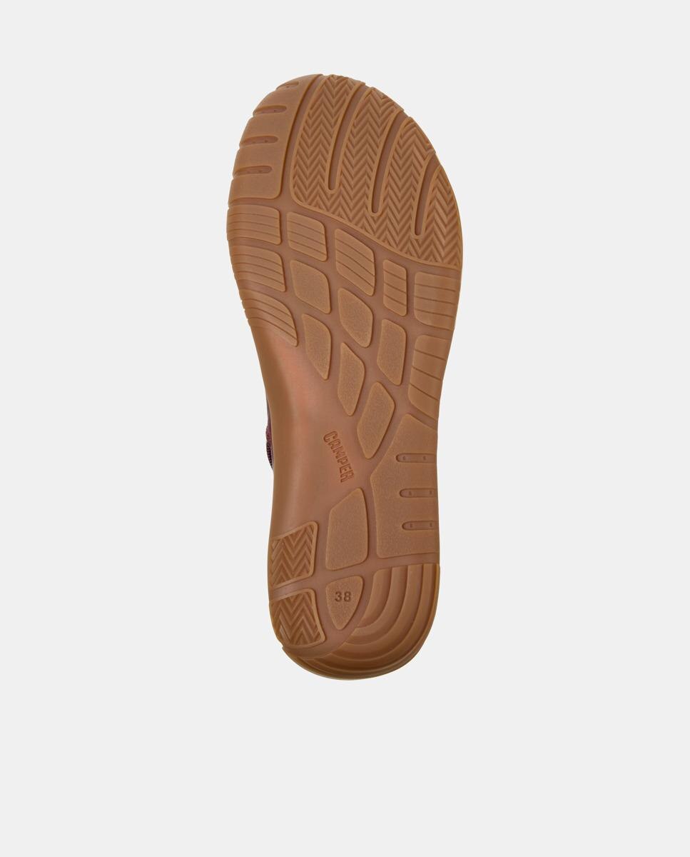 Botines de cordones de mujer de piel peu path+ - Camper - Burdeos Burdeos-5