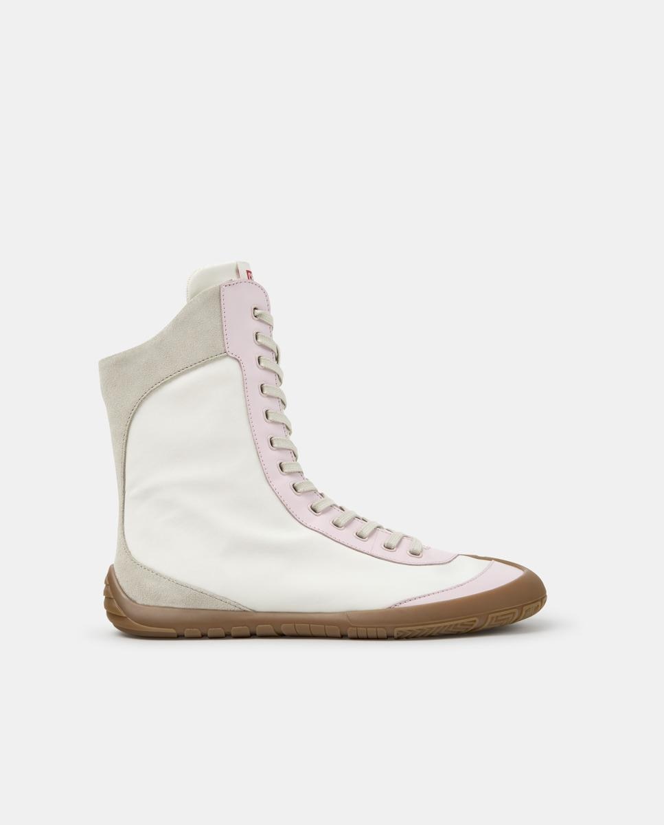 Botines de mujer peu path+ de cordones - Camper - Blanco Blanco-1