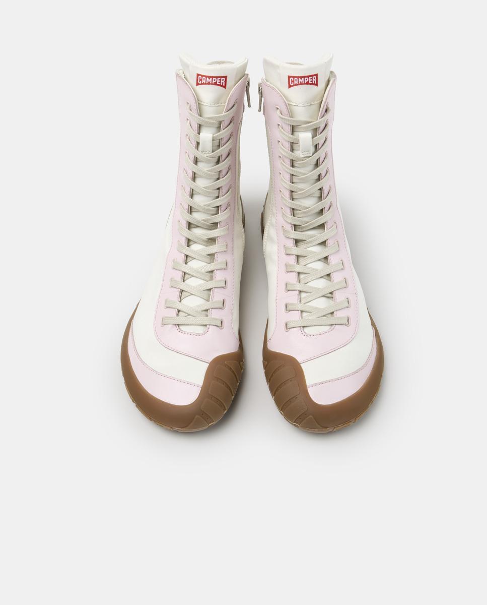 Botines de mujer peu path+ de cordones - Camper - Blanco Blanco-3