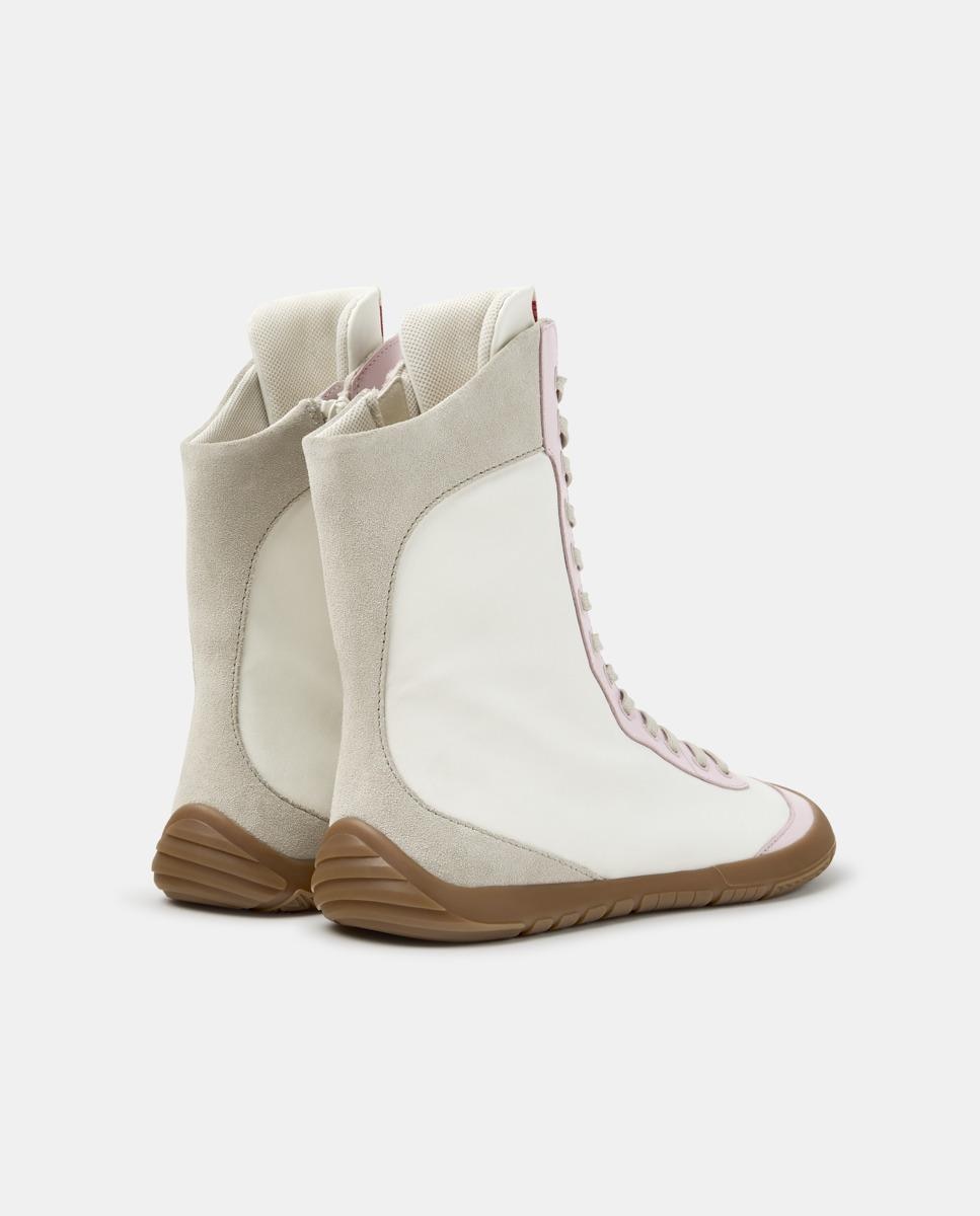 Botines de mujer peu path+ de cordones - Camper - Blanco Blanco-2