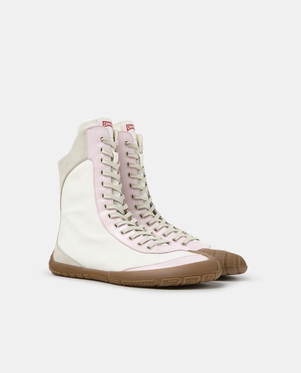 Botines de mujer peu path+ de cordones - Camper - Blanco Blanco-5