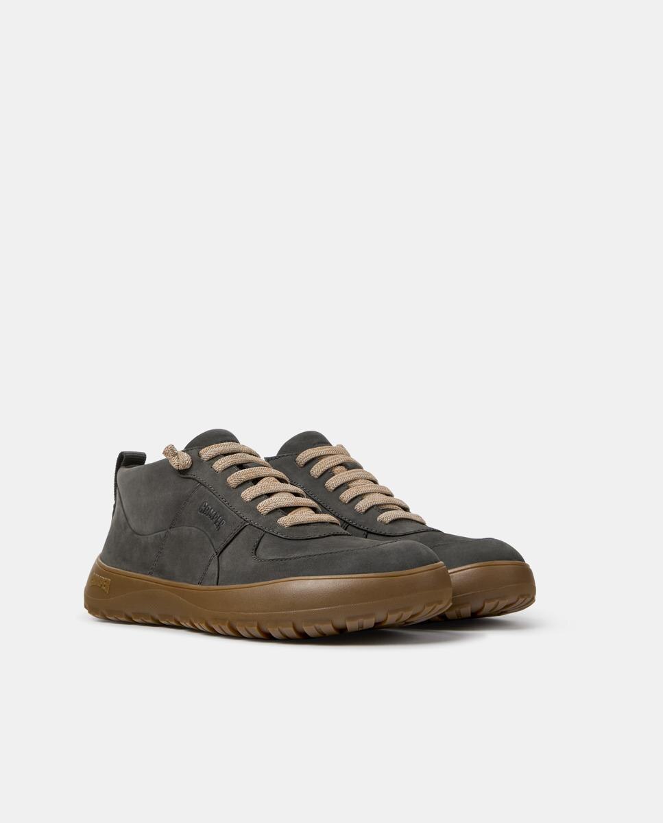 Botines de cordones de mujer peu serra - Camper - Gris Gris-3
