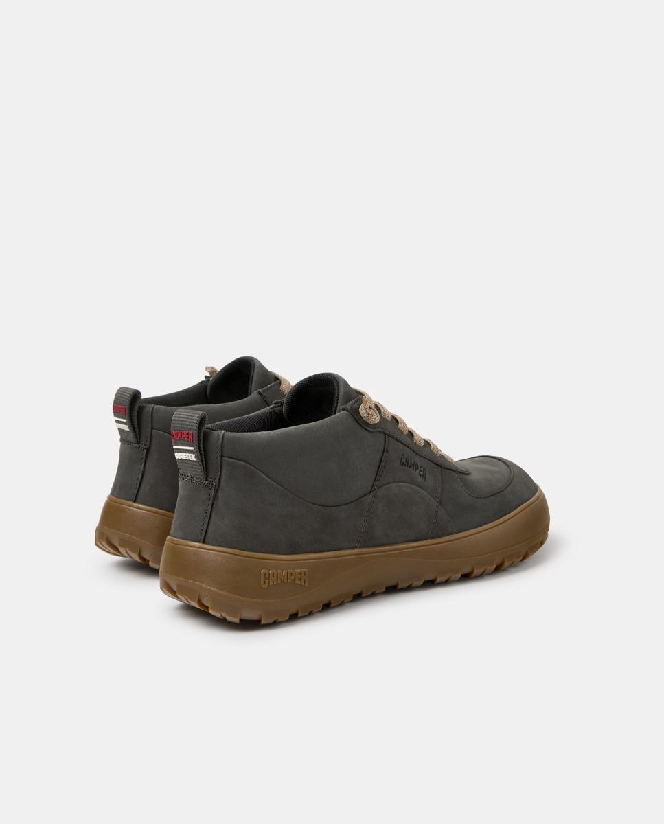 Botines de cordones de mujer peu serra - Camper - Gris Gris-4