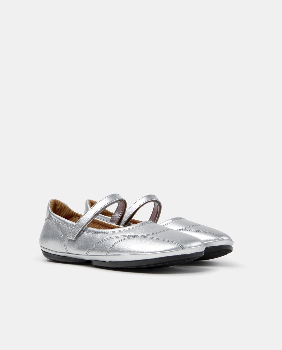 Merceditas de mujer de piel right nina - Camper - Plata Plata-5