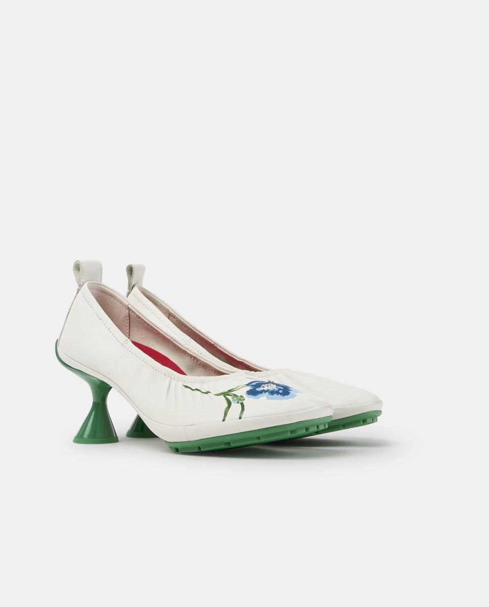 Zapatos de salón de mujer de piel right left twins - Camper - Blanco Blanco-3