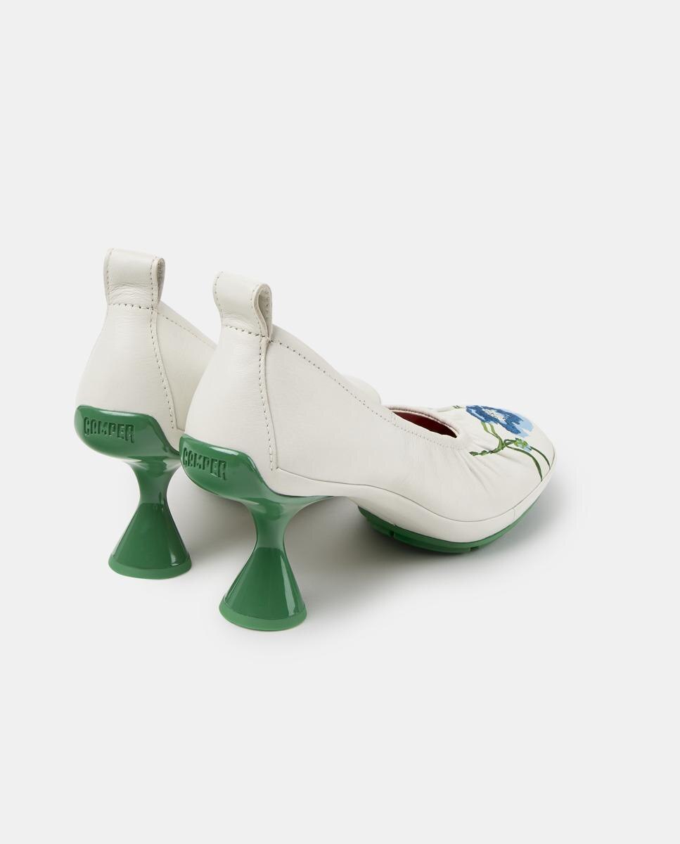 Zapatos de salón de mujer de piel right left twins - Camper - Blanco Blanco-4