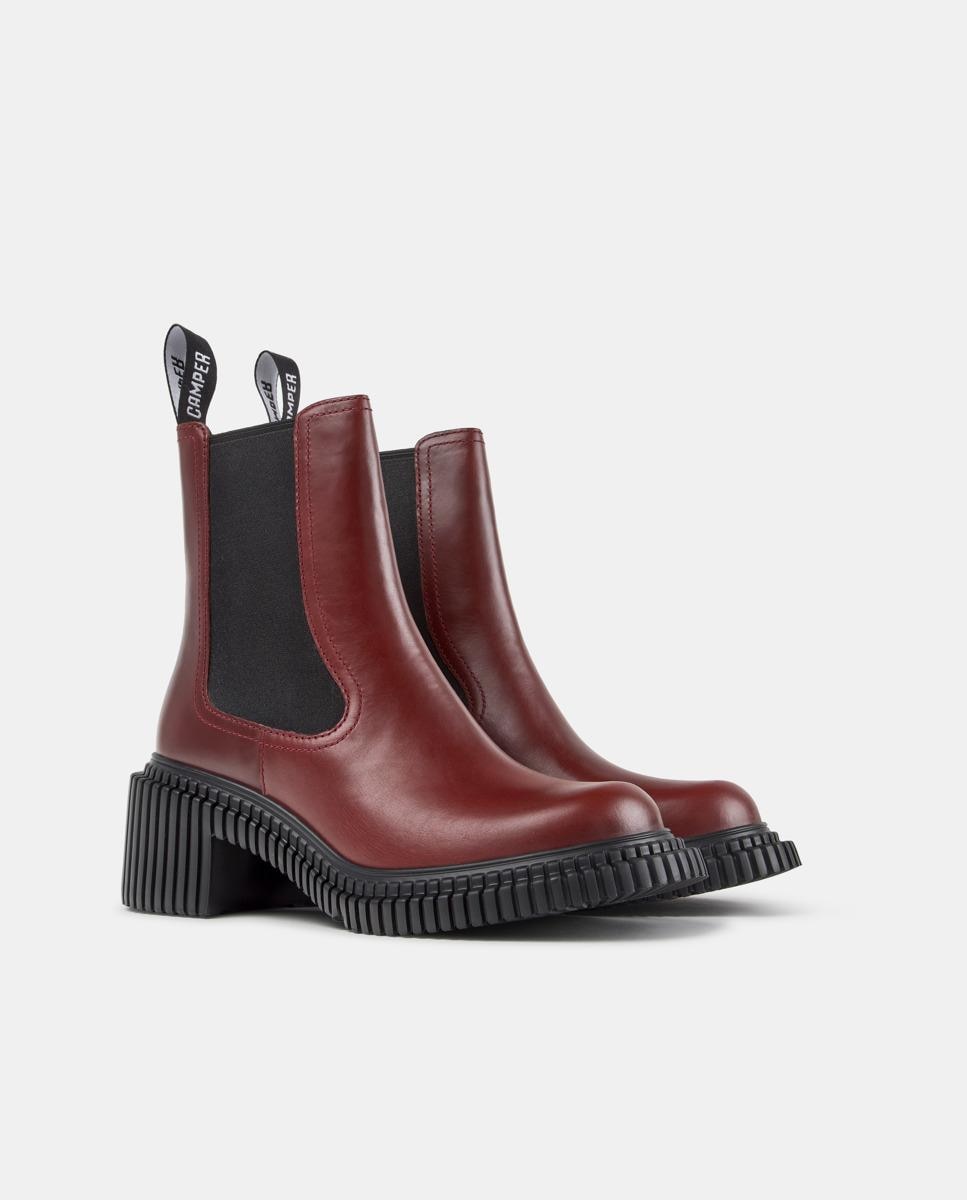 Botines chelsea de piel de mujer pix london - Camper - Burdeos Burdeos-3