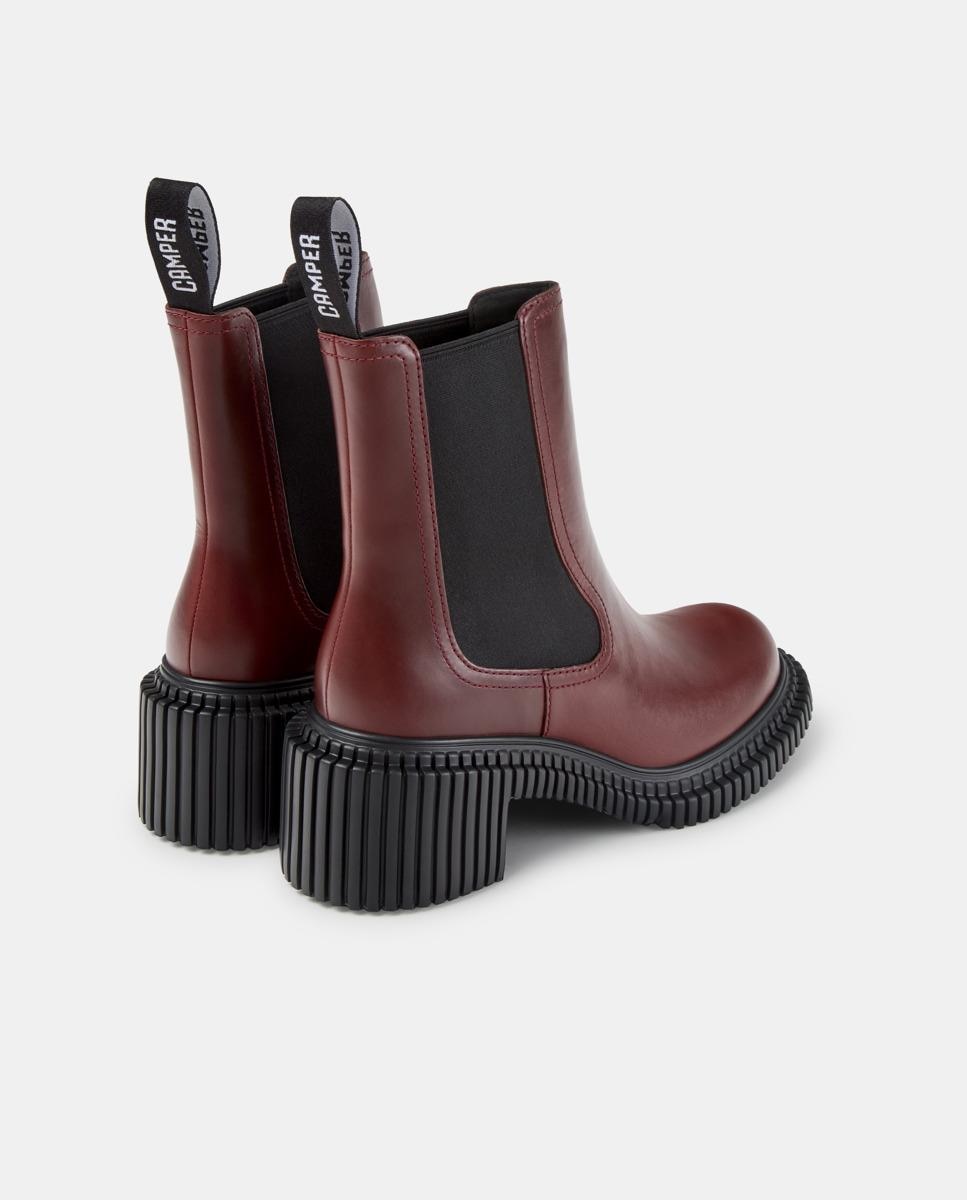 Botines chelsea de piel de mujer pix london - Camper - Burdeos Burdeos-4