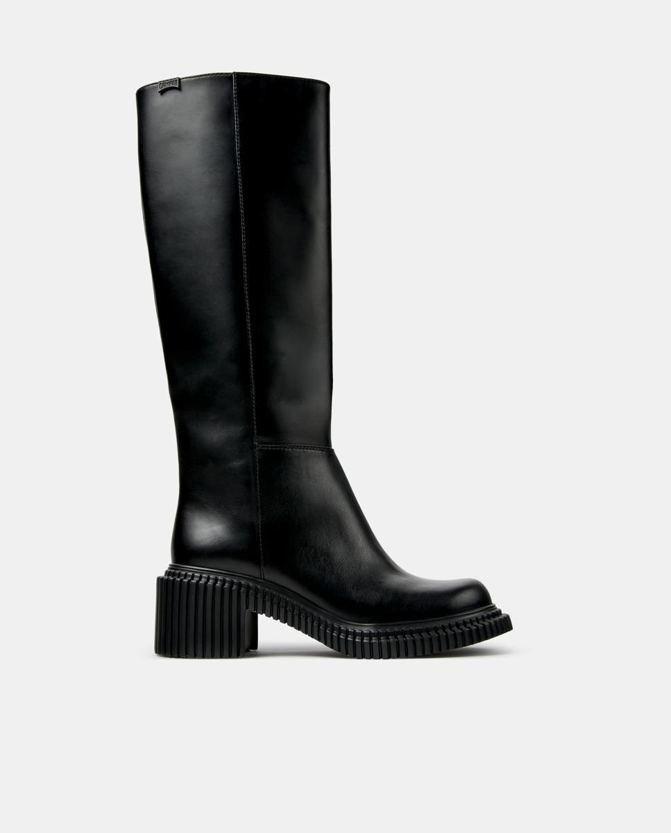 Botas altas de mujer de piel pix london - Camper - Negro Negro-1