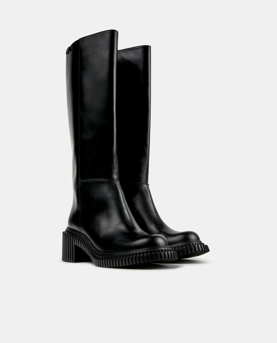 Botas altas de mujer de piel pix london - Camper - Negro Negro-2