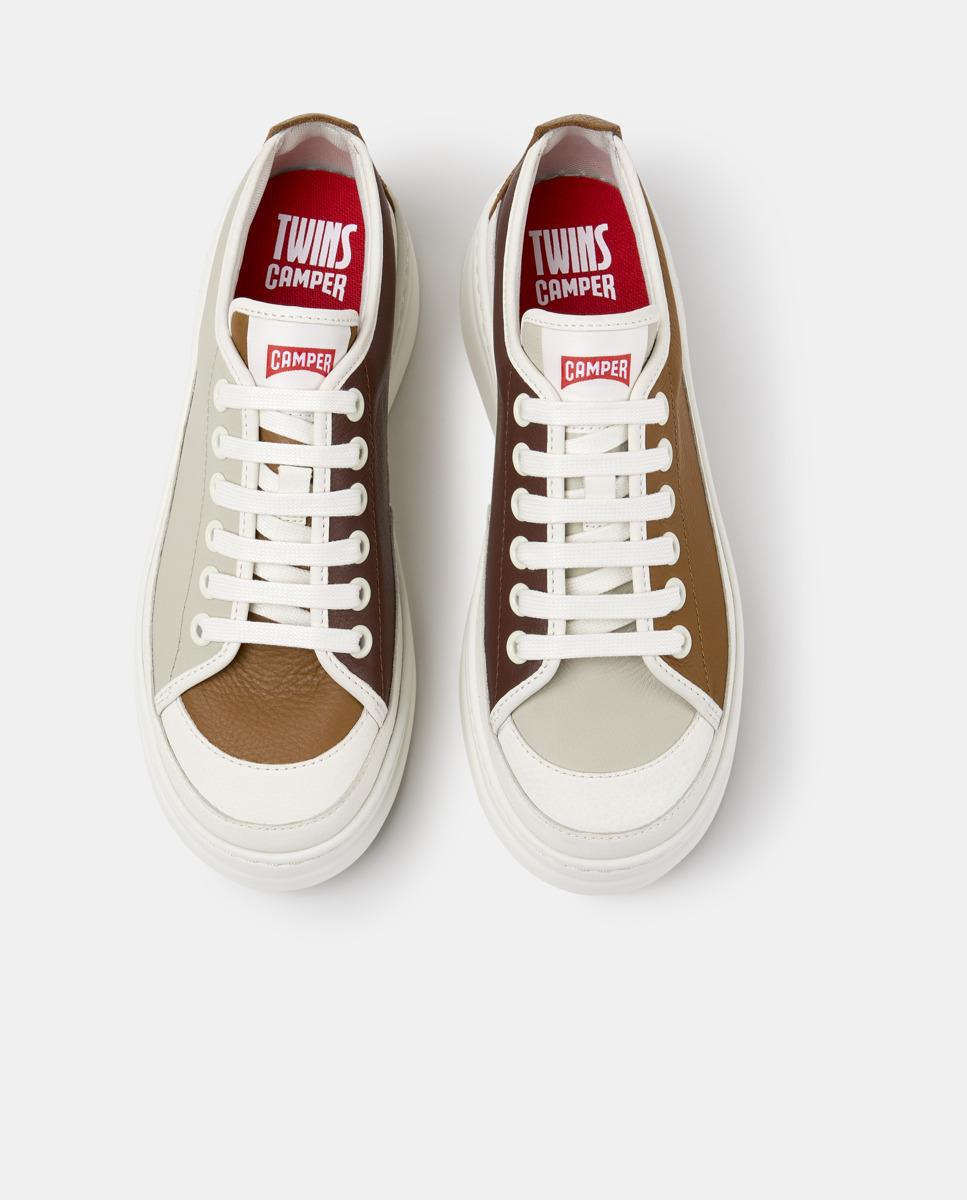 Zapatillas de mujer G3D Runner Up Twins de piel - Camper - Crema Crema-2