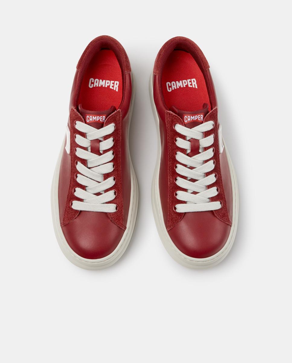 Zapatillas de mujer Runner Four de piel - Camper - Burdeos Burdeos-3