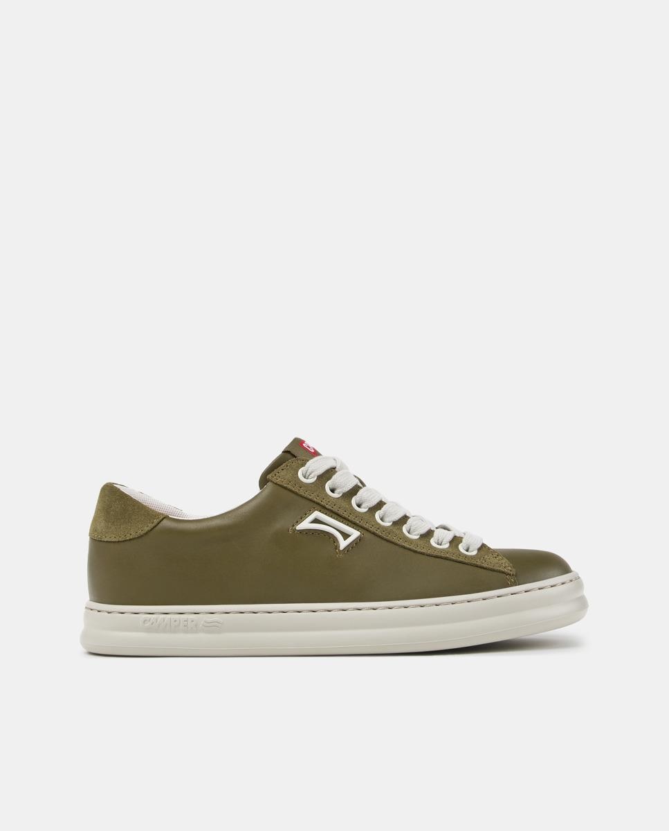 Zapatillas de mujer Runner Four de piel - Camper - Verde Verde-1
